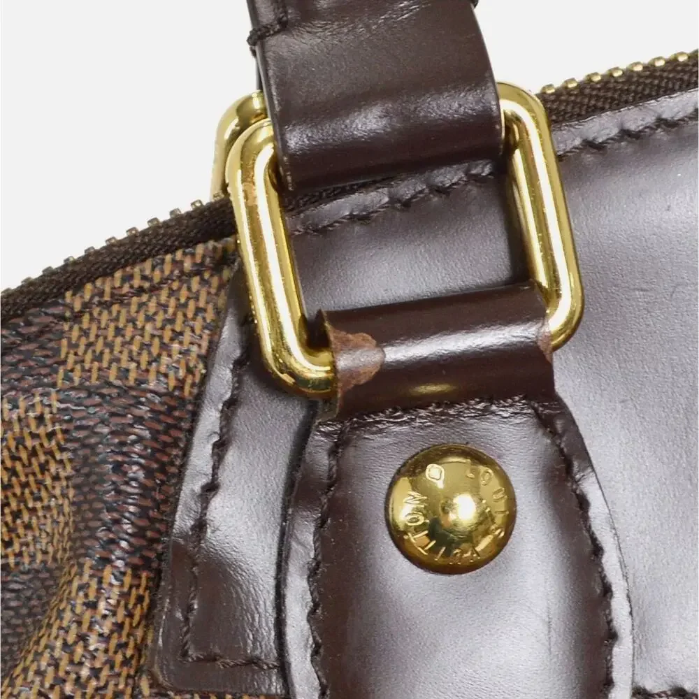 Louis Vuitton Verona PM Damier Ebene Handbag Brown Checkered Classic